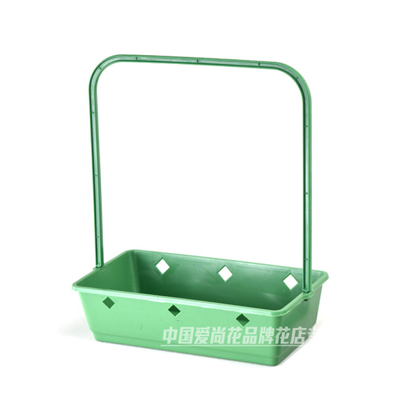 Plastic flower basket square hand -shaped handbin disassembly…