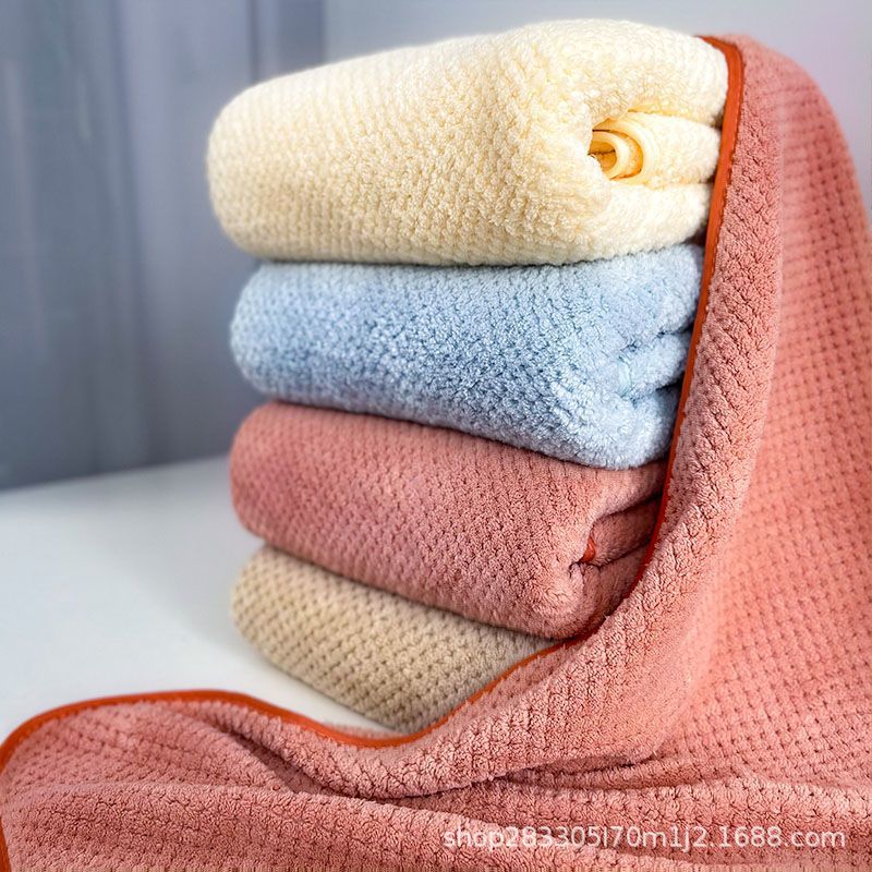 Toalla de coral para lavar la cara absorbe agua sin caer veloz para secar el cabello para hombres para limpiar el cabello