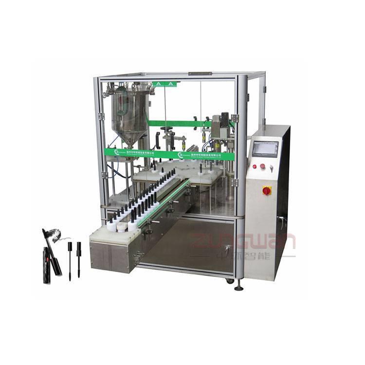 全自动染唇液灌装机，医药乳膏灌装旋盖机，防晕染睫毛膏旋盖机灌