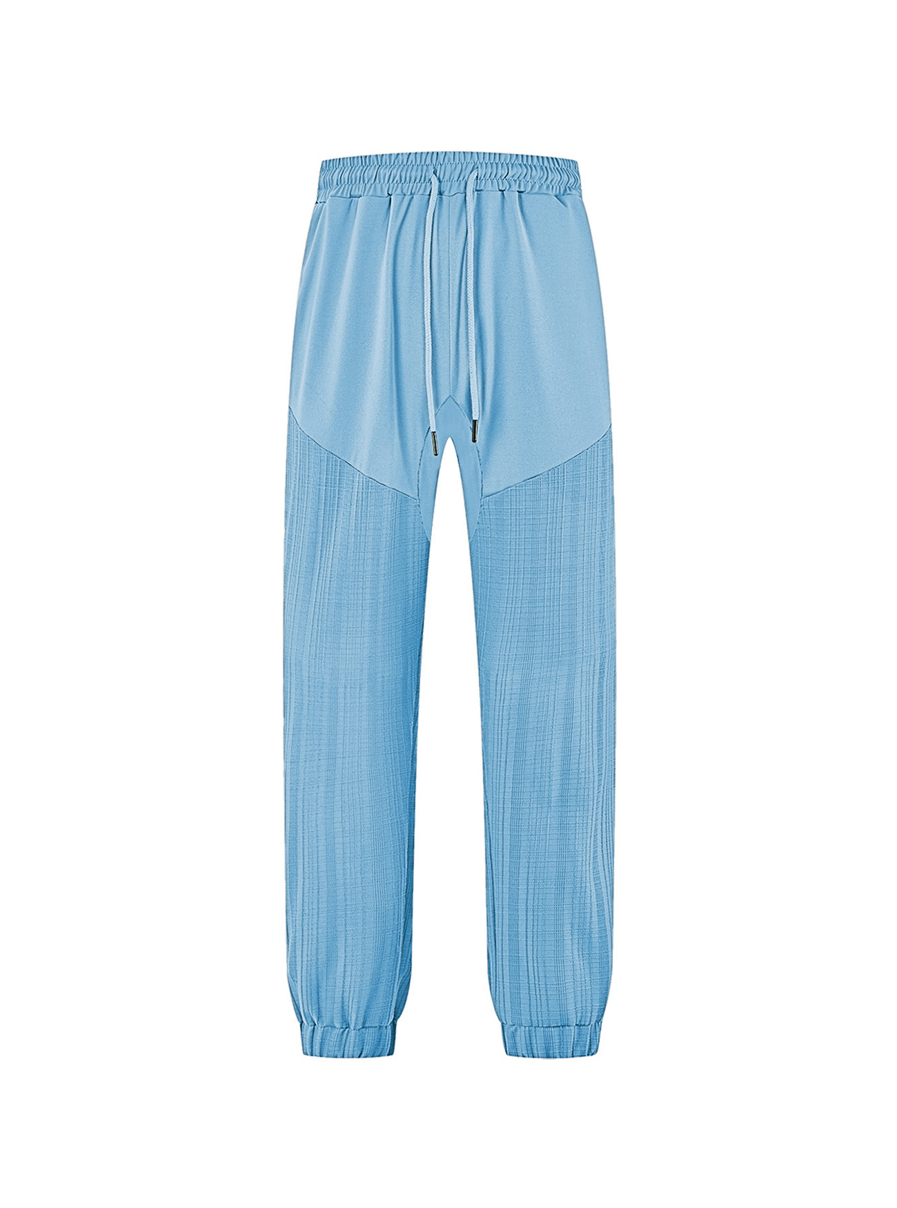 Europa y América transfronterizos Amazon Pantalones casuales TK otoño simple y suelto imitación de lino deportivo empalme pantalones de guardia de hombre