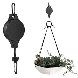 Gardening hook retractable lifting basket Birdcage flowerpot hook creative home hanging tools