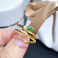 �r����Ȼɳ���RŮʿ��ָ 925�y��� ˮ��4*6mm �ʌ����l