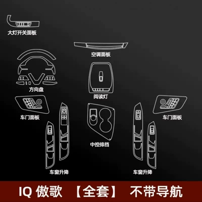 decorative transparent film-TPU, Car interior film - full-set-of-screen-protectors-does-not-include-the-screen