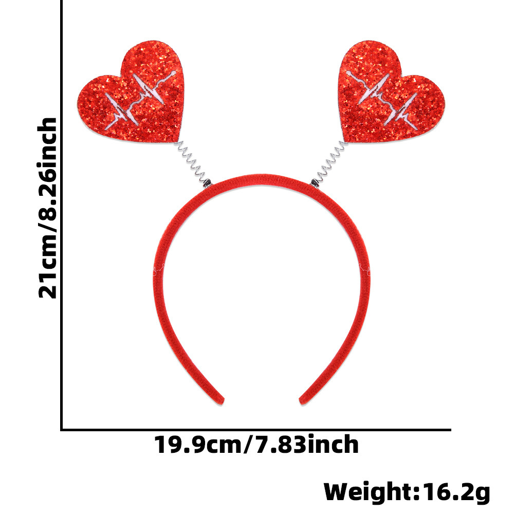 Europa y América nuevo estilo de un solo partido decoración diadema accesorios para el cabello bar decoraciones del Día de San Valentín amor diadema cabeza hebilla props