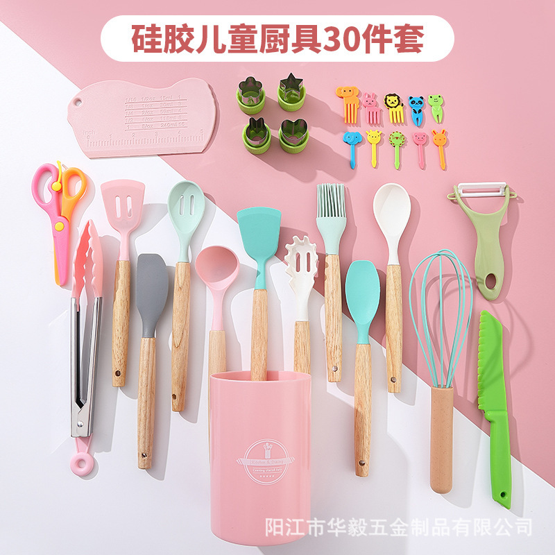 Transfronterizos DIY juguetes de horneado para niños simulación de cocina cocina mini cocina 30 piezas fabricante de set