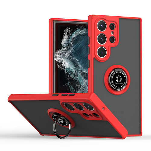 Applicable for Samsung S24 Ultra phone case, Qiyi Ring New Samsung S23FE anti-drop protective cover