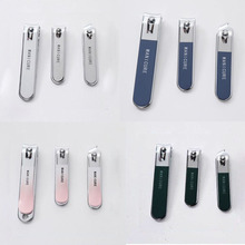 指甲刀套装不锈钢单个斜口指甲钳挖耳勺可爱少女心便携