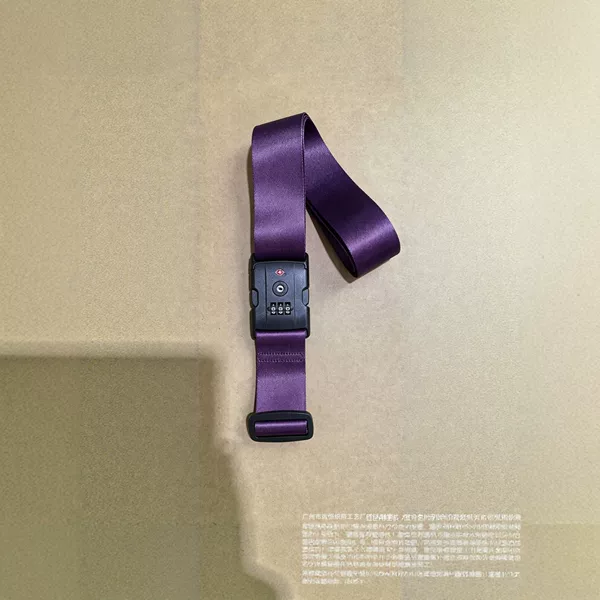 TSA combination lock luggage strap, thickened nylon travel suitcase fastening strap, adjustable anti-theft luggage strap