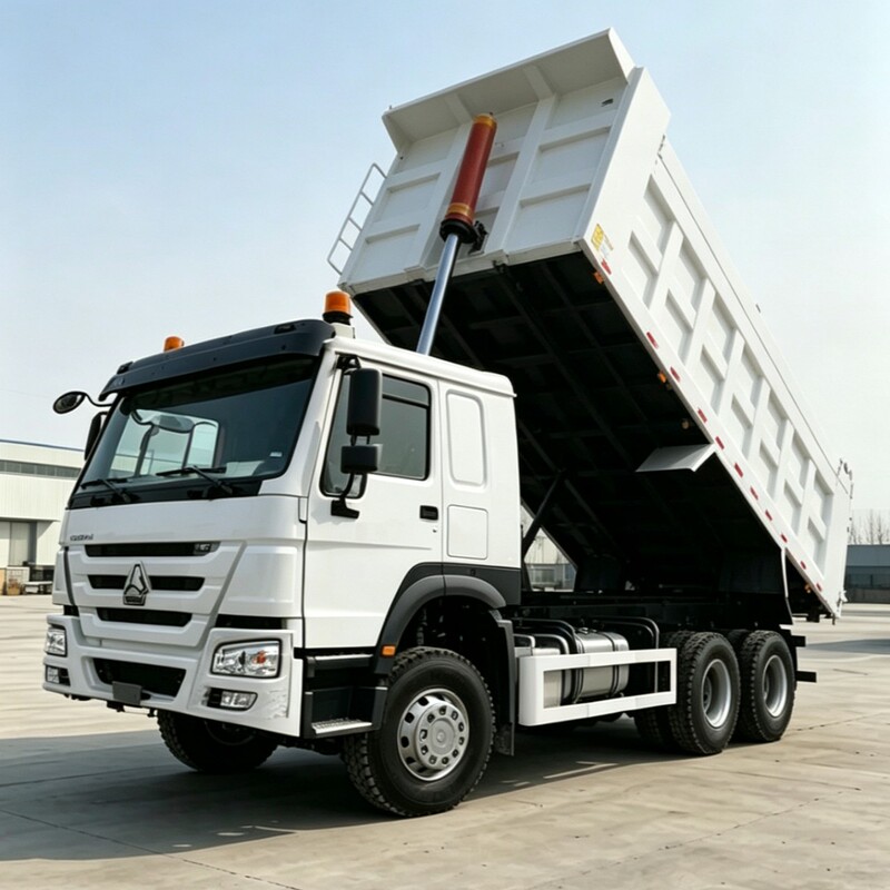 Cross-Border Sinotruk Howo Dump Truck, Eight-Wheel Dump Truck, Engineering Howo Vehicle, Deposit Required, Complete Vehicle in Stock