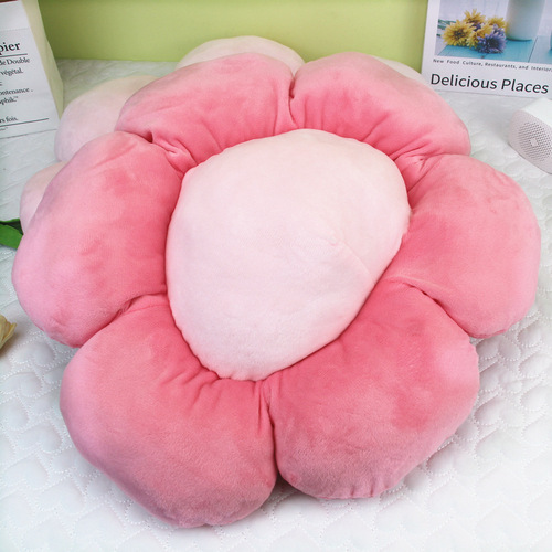 Ins style sunflower pillow cute girly heart flower cushion ugly peach plush doll pillow cushion raw