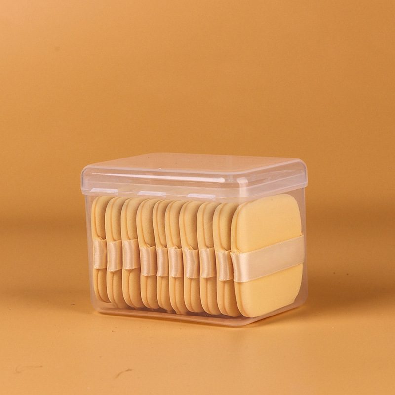 Mantequilla galleta polvo de cojín de aire húmedo de doble uso esponja base líquido herramienta de maquillaje doble cara marshmallow al por mayor image 4