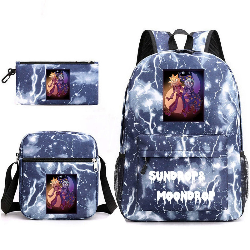 Новая игра серия FNAF Sundrop & Moondrop пенал-сумка, сумка на плечо, рюкзак, набор из трех штук, 20