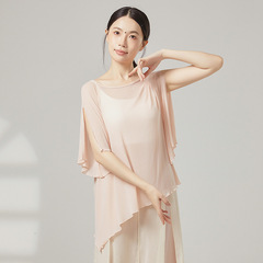 古典舞练功服夏宽松纱衣仙气飘逸舞蹈服演出服练功服上衣