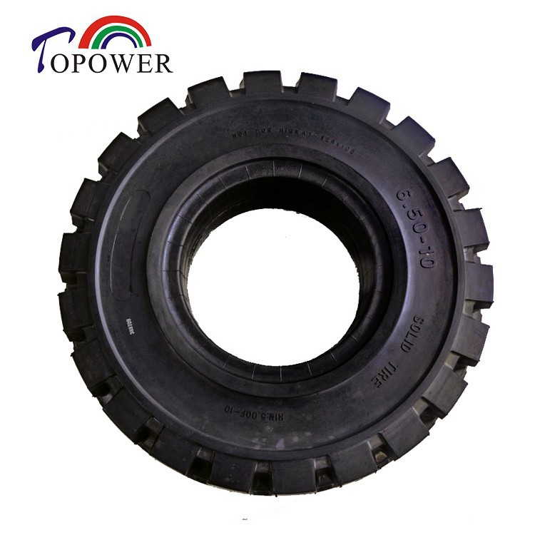 江苏托普实心轮胎/充气式轮辋实心胎/叉车实心胎6.5-10