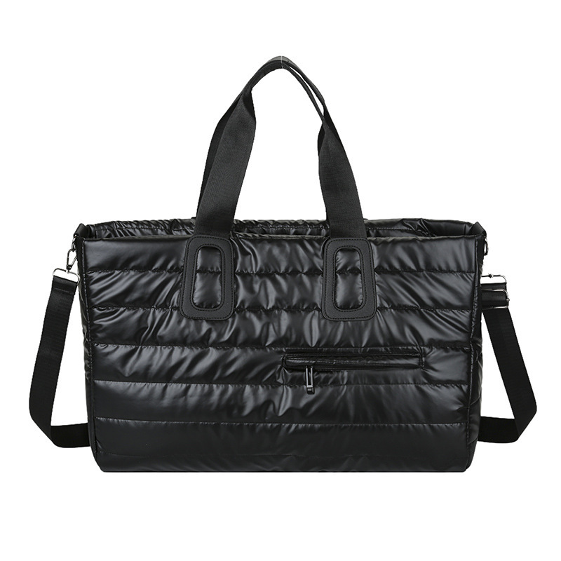 Otoño e invierno nuevo estilo de ropa de algodón de nicho bolso de mensajero de moda moderna para hombres y mujeres bolso de mensajero portátil de gran capacidad