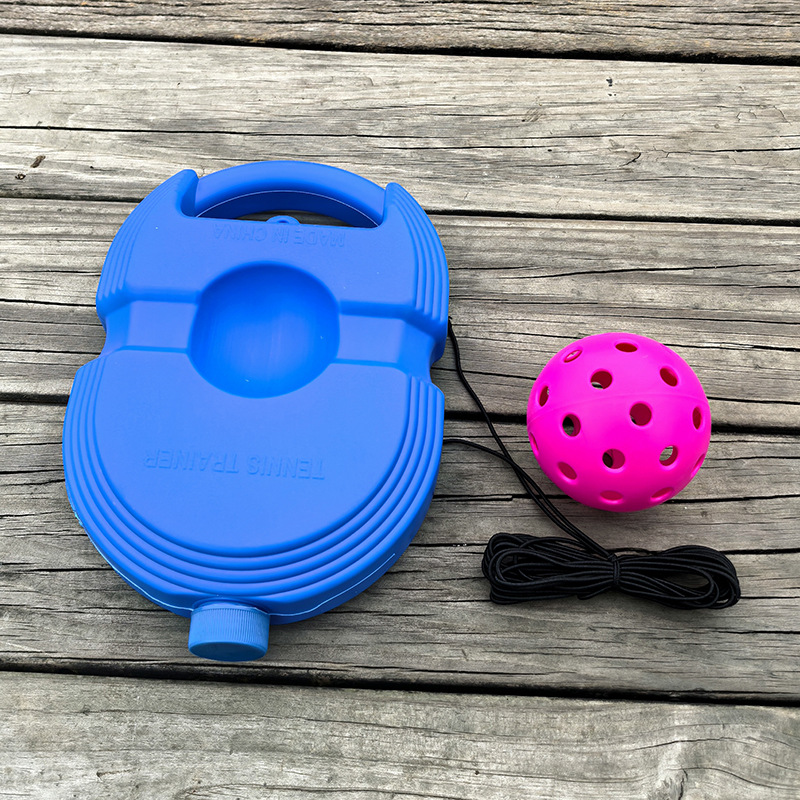 파란색 트레이너 + 핫핑크 볼 + 탄력 밴드