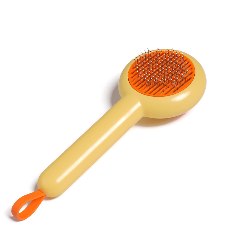 Gato peine pato auto-limpieza peine gato peine cepillo de pelo flotante artefacto mascota peine pelo eliminación mascotas suministros al por mayor