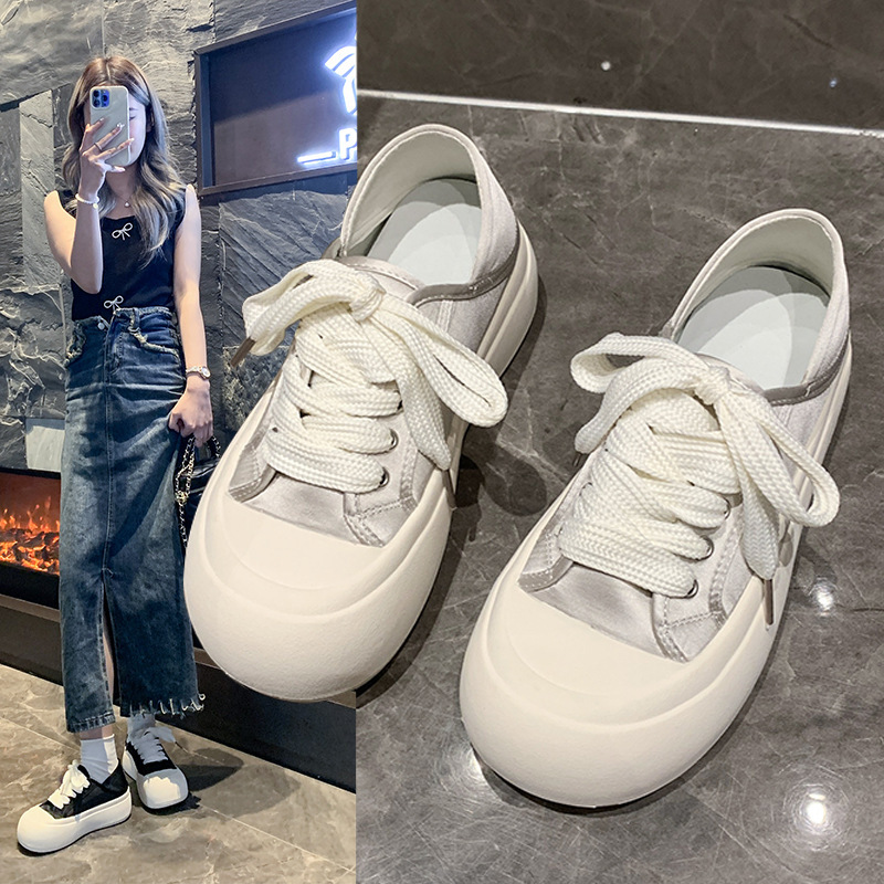 2025 Summer New Women's Low-Top Bow Sneakers, Breathable Pu Material, Comfortable Casual Outdoor Shoes
