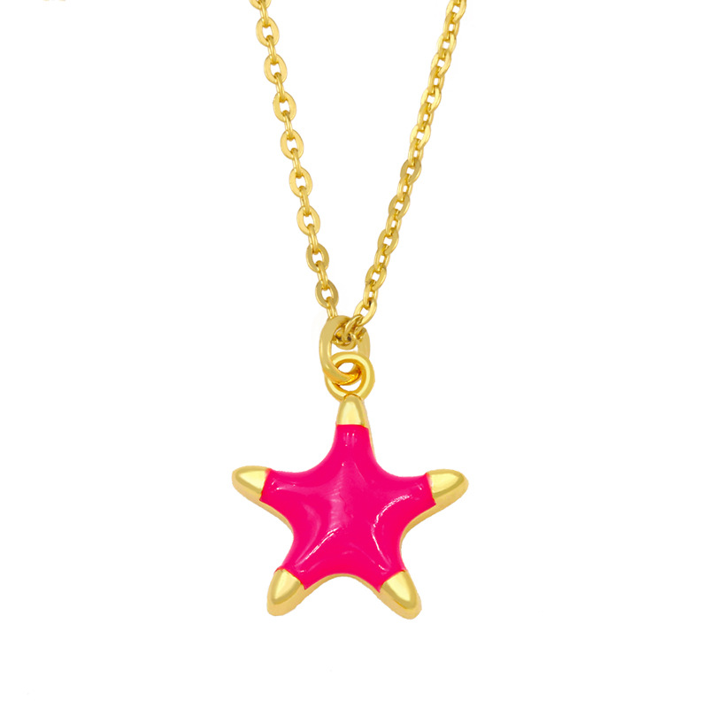 Simple Starfish Pendant Necklace display picture 8