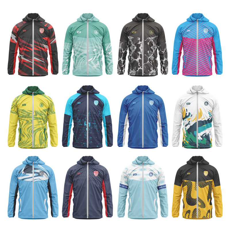 Amazon Spot Sports Raincoat Jacket for Men and Women Spring and Autumn Football Training Casual Breathable Waterproof Jacket