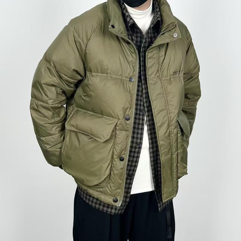 Fake Two-Piece down Jacket for Men, Winter 2026 New Trendy Design, Spliced Casual Thickened Warm Cotton Coat