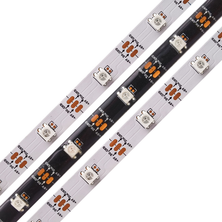 Fabricante 5V incorporado ic2812 a todo color caballo corriendo agua RGB bajo voltaje barra de luz 5050led magia color luz tira al por mayor