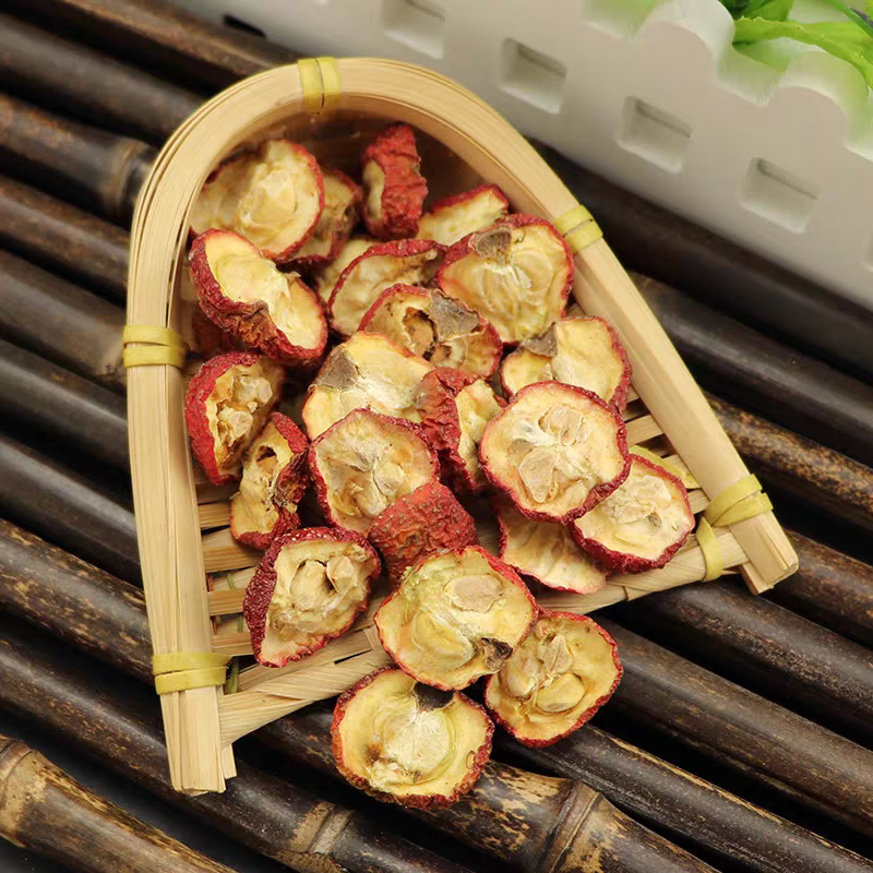 Dried Hawthorn Slices with Seed Shan Zha 500g Crataegus Fruit for Herbal Tea and Decoction quality and texture