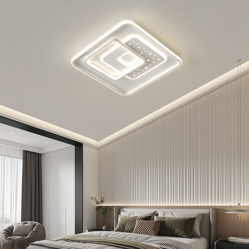 Paquete Zhongshan nueva lámpara iluminada lámpara de techo 2023 lámpara simple sala de estar lámpara de techo de Año Nuevo moderno dormitorio completo
