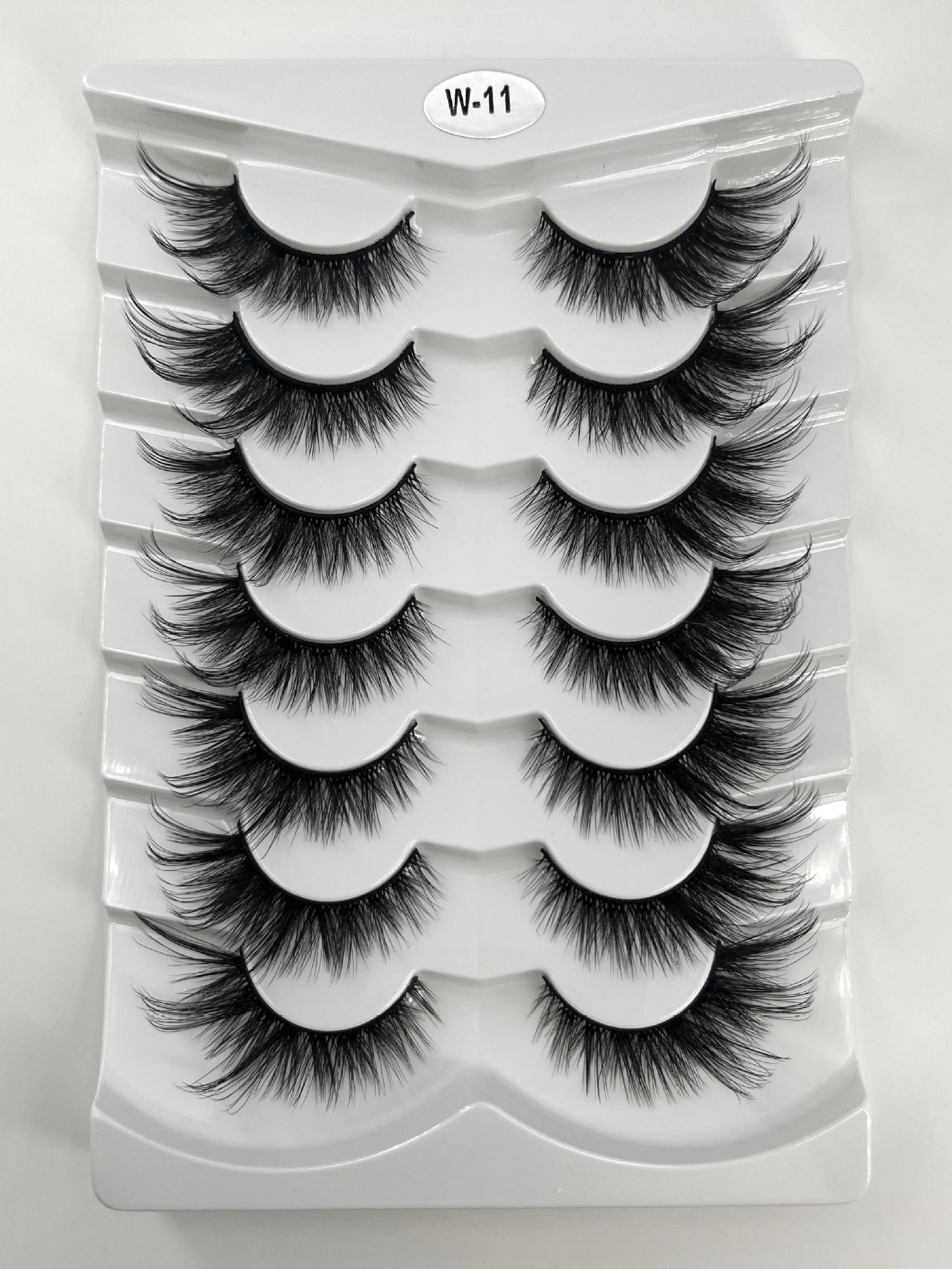 Explosiones transfronterizas de 7 pares de ojos de zorro, pestañas falsas, pestañas gruesas, pestañas de gato, pestañas falsas, pestañas alargadas, pestañas falsas