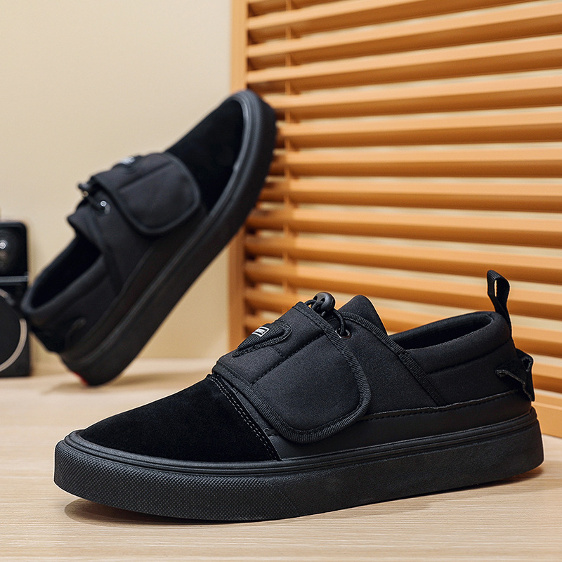 Men's Hong Kong Style Canvas Shoes, Fashionable Breathable Sneakers, Velcro Sneakers, Outdoor Men's Student Shoes, Fashionable Cloth Shoes Men's Hong Kong Style Canvas Shoes, Fashionable Breathable Sneakers, Velcro Sneakers, Outdoor Men's Student Shoes, Fashionable Cloth Shoes