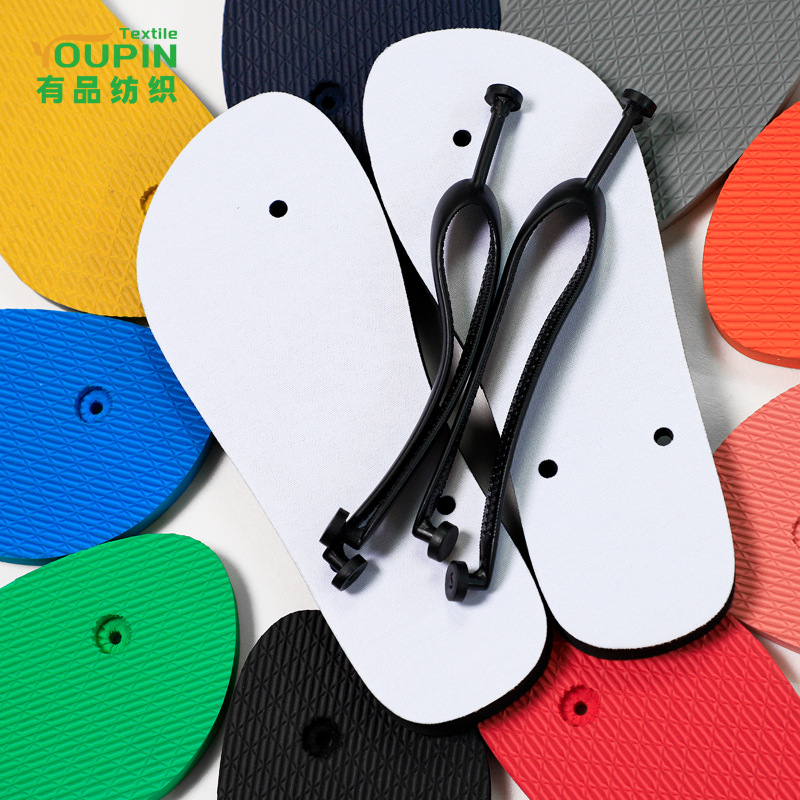 Venta caliente transfronteriza playa en blanco chanclas de transferencia de calor goma blanca tabla de cortar diy zapatillas creativas zapatillas de pareja