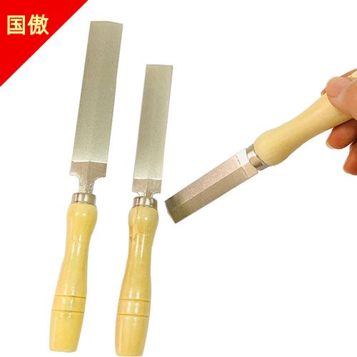 Cross-border 3-inch 4-inch 5-inch diamond rhombus file alloy file grinding serrated file diamond file
