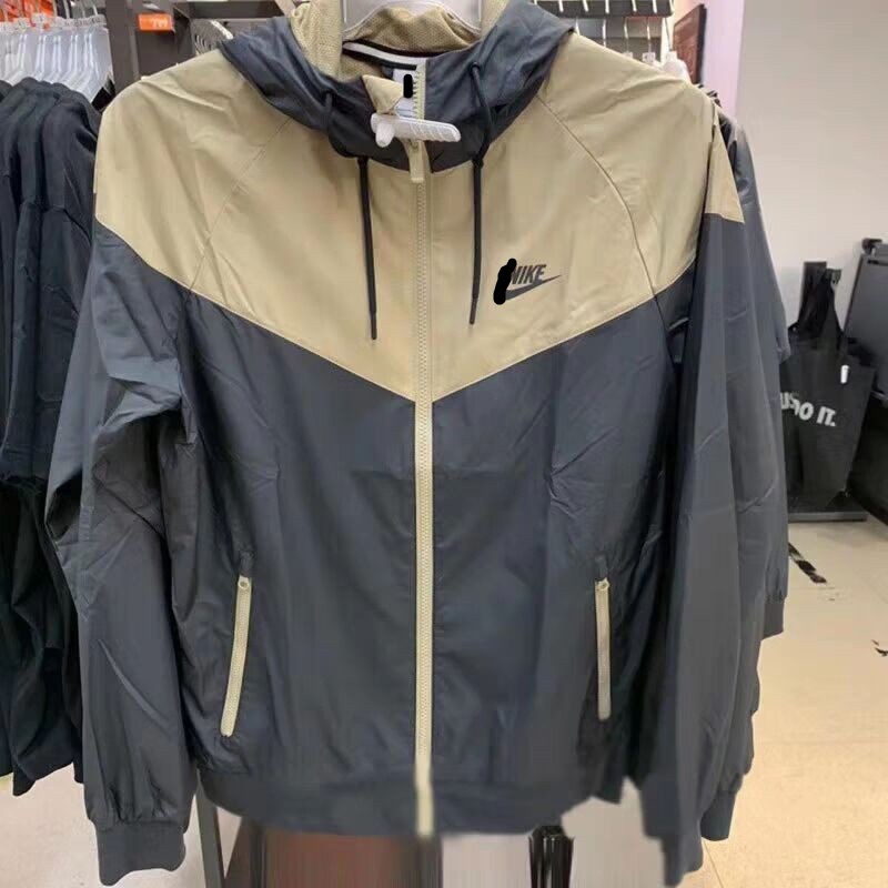 Spring and Autumn New Men's Sports Loose Casual Hooded Couple Windproof Running Jacket Versatile Sun Protection Top