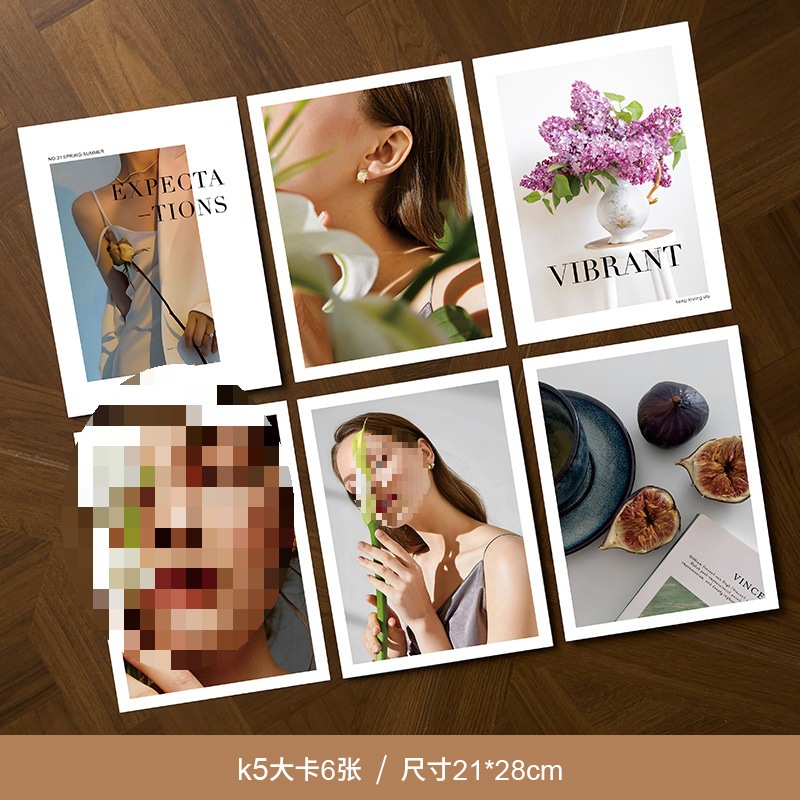 K5 대형 카드 6장/21*28cm
