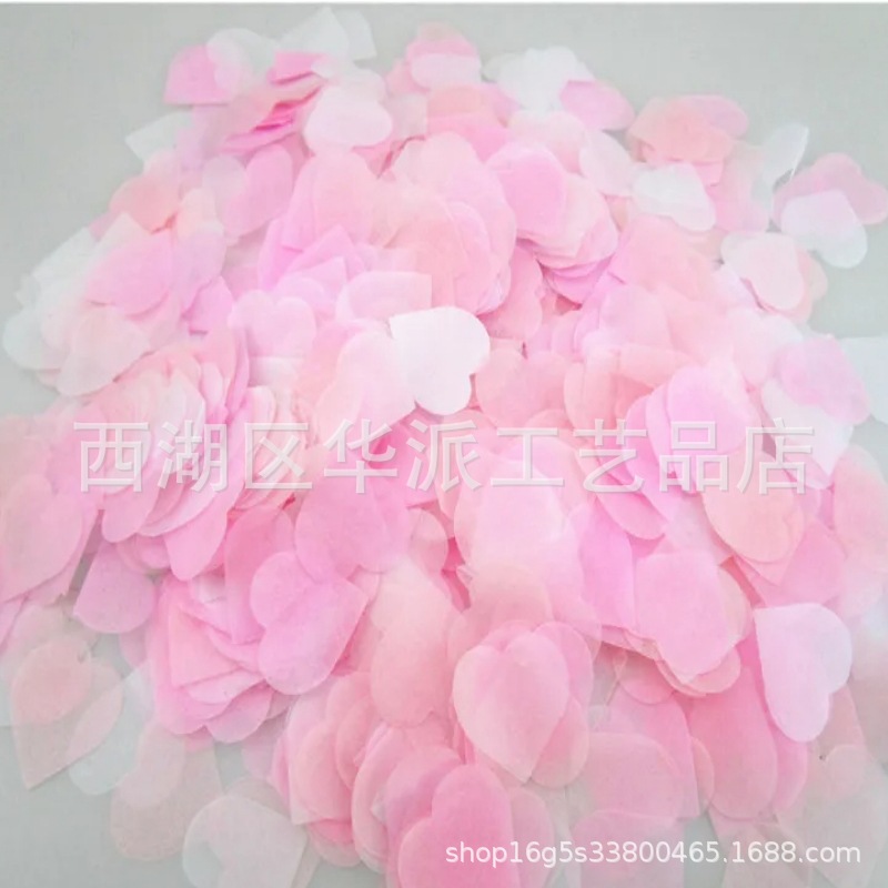 10g colorido 2.5cm confeti de amor fiesta de bodas de San Valentín sosteniendo pétalos globos transparentes relleno de bola de olas