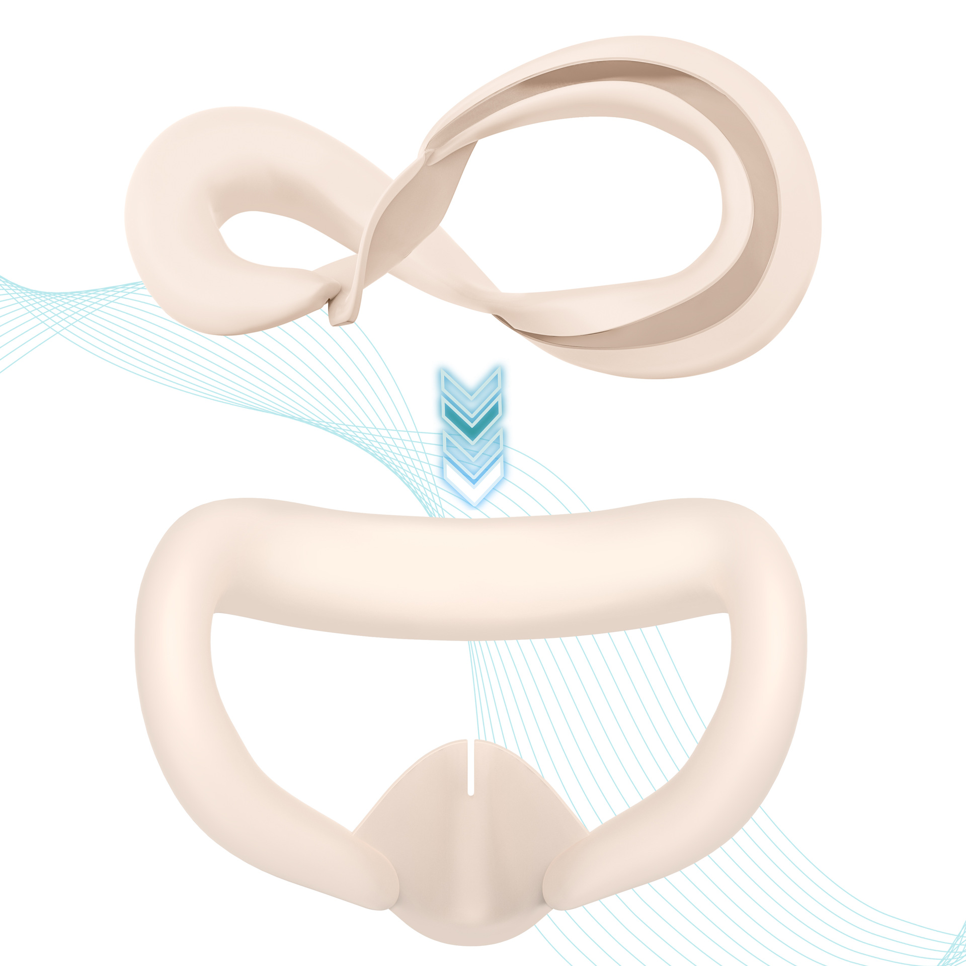 Venta caliente aplicable Meta quest3 máscara retráctil quest3 sombreado máscara de silicona impermeable y resistente al sudor fabricante