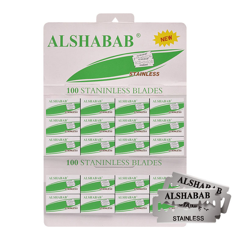ALSHABAB Jipai cheap price double edge razor blade carbon steel razor blade