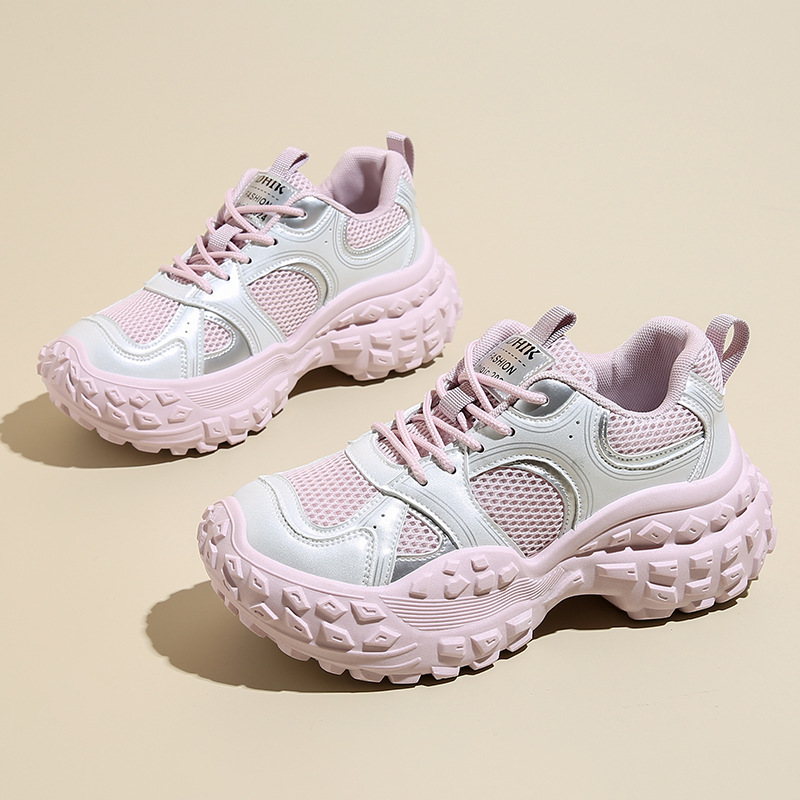 Bn8805 Nuove scarpe da donna alla moda in stile coreano da papà, primavera estate, suola spessa in rete_voghion.com