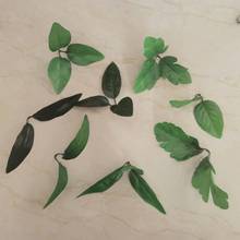 仿真花手工DIY丝网花叶子 牡丹百合菊花叶子绢布树叶仿真植物叶子