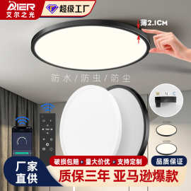 跨境带认证2.4G蓝牙LED天花顶灯三色遥控调光调色过道走廊高顶灯