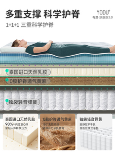 ✅ 【Youdu Flagship】Government Subsidized Latex Mattress with Hard Jute Spring Simmons Ten