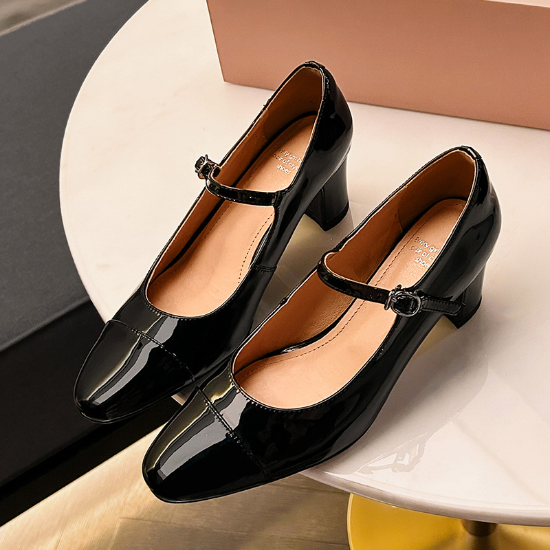 CHIKO Nia Round Toe Block Heels Mary Jane Shoes - Chiko Shoes