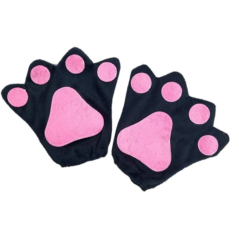 Хэллоуин дети шоу перчатки COSPLAY животных лапы для взрослых черный мультфильм животных играть когти набор