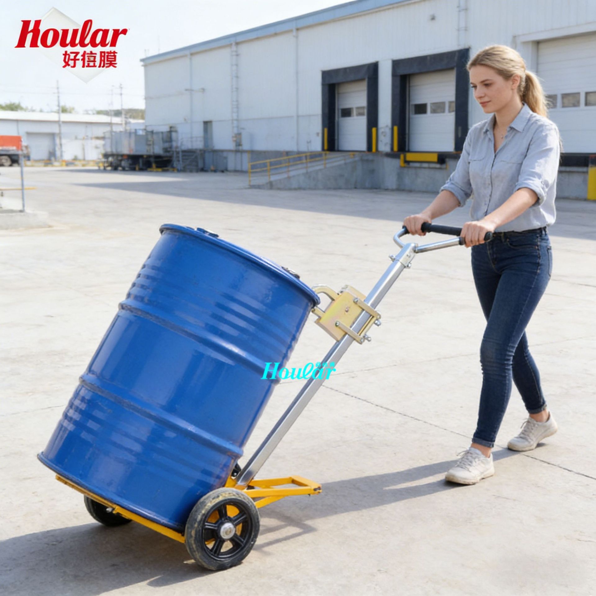 szhoular好拉DE450ABCD手动油桶搬运车咬嘴车手推油桶 鹰嘴油桶车