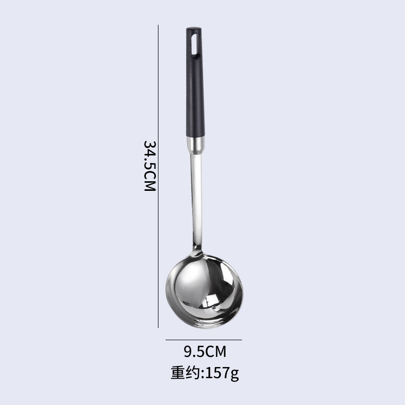 304ステンレス鍋シャベルスプーン家庭用炒め鍋シャベルスプーンスプーン厚さシャベルスプーンキッチンセット4点セット|undefined