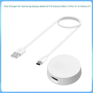 USB-кабель для быстрой зарядки длиной 1 метр подходит для часов Samsung Galaxy watch8/Ultra/active R850 без