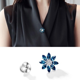 Brooch, Corsage, Sweater, Horse Pin, Accessories, Sunflower, Anti-Exposure, Elegant Scarf, Scarf Buckle Pin