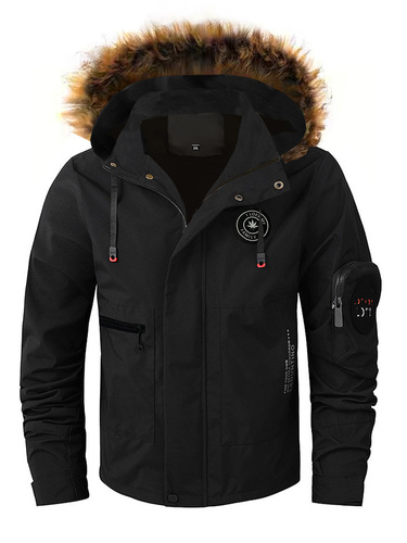 Bestselling Men's Winter Thick Hooded Cotton Coat for Large Sizes