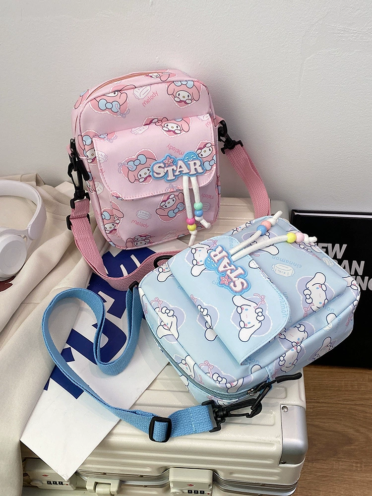 Cartoon one-shoulder bag for traveling