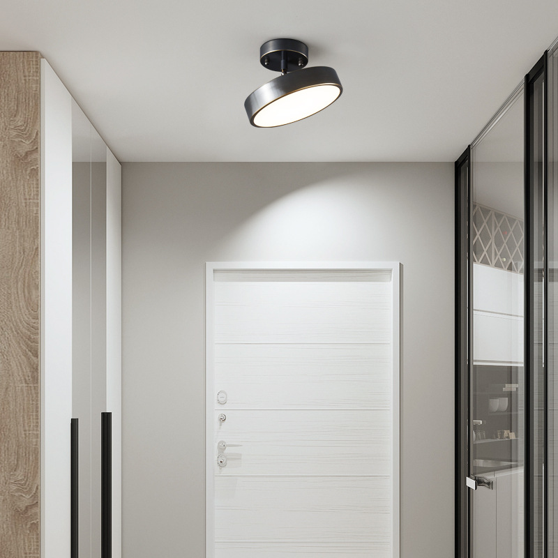 All-copper Aisle Lamp Nordic Light Luxury Corridor Lamp Living Room Modern Simple Creative Home Entrance Lamp Exposed Ceiling Lamp